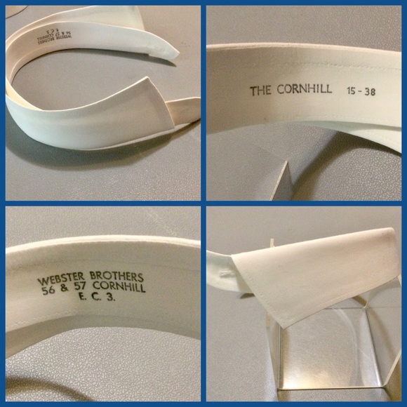 5 Vtg Stiff Collars, sz 15” - Picture 6 of 6